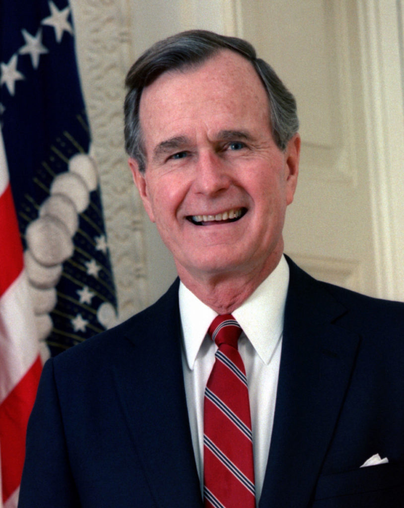 1990	George H.W. Bush, president of the United States