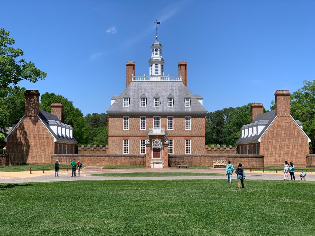 A building in Colonial Williamsburg, Virginia.
